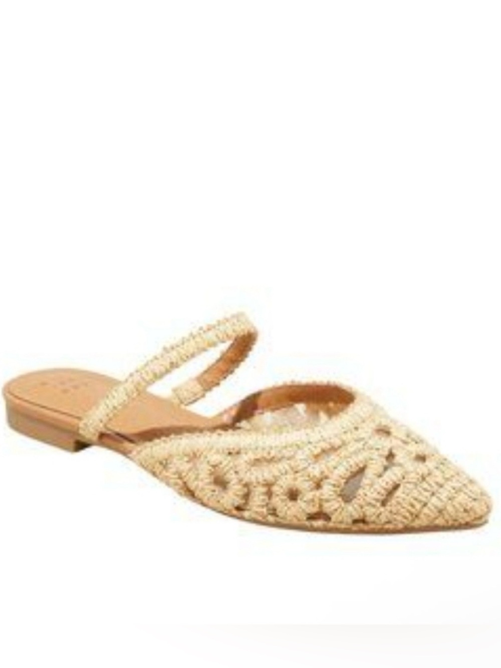 A New Day Pointed Toe Vienna
Raffia Woven Mule Flats Size 7.5